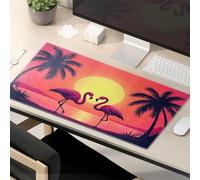 Divertente Mousepad Tramonto Serenade: Flamingos In Love Mouse Pad Kawaii Mouse Pad Mouse Pad Per Scrivania