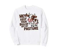 Divertente Mucca Amante Antisociale Fattoria Umorismo Grumpy Farmer Felpa