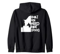 Divertente Mucca è costruito per l'alimentazione Non la velocità Felpa con Cappuccio