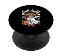 Divertente mucca Highland Halloween Voglio dire Boo Ghost PopSockets PopGrip Adesivo
