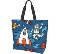 Divertente mucca unicorno I Love Music Tote Bag Borse a tracolla da donna casual grandi Borse della spesa riutilizzabili per lavoro Shopping Viaggi Spiaggia