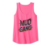 Divertente Mud Gang Run Trail Muddy Squad Pink Mudder Sisters Canotta