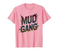 Divertente Mud Gang Run Trail Muddy Squad Pink Mudder Sisters Maglietta