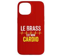 Divertente Musica per banda di ottoni Brass est mon cardio Custodia per iPhone 15