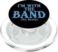 Divertente musicista I'm With The Band No Really Retro Graphic PopSockets PopGrip per MagSafe