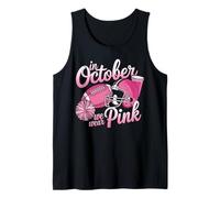 Divertente Nastro Rosa per Il Cancro al Seno Ottobre Affrontare Il Calcio Canotta