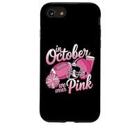 Divertente nastro rosa per il cancro al seno ottobre affrontare il calcio Custodia per iPhone SE (2020) / 7/8