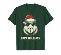 Divertente Natale Capy Vacanze Bambini Ragazzi Ragazzi Maglietta
