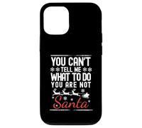 Divertente Natale che non puoi dirmi cosa fare il tuo non Babbo Natale Custodia per iPhone 12/12 Pro