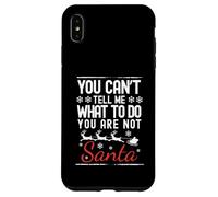 Divertente Natale che non puoi dirmi cosa fare il tuo non Babbo Natale Custodia per iPhone XS Max