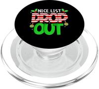Divertente Natale Nizza Lista Drop Out Bambini Donne Uomini PopSockets PopGrip per MagSafe