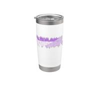 Divertente Nausea Tre Colori Viola Bicchiere termico in acciaio inox doppia parete