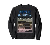 Divertente Nepalese Guy Uomini orgogliosi con Radici nepalesi Felpa