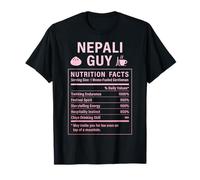 Divertente Nepalese Guy Uomini orgogliosi con Radici nepalesi Maglietta