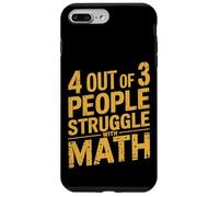 Divertente Nerd 4 su 3 Le persone lottano con l"insegnante di matematica Custodia per iPhone 7 Plus/8 Plus