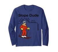 Divertente Nerd Slope Dude Geometria Algebra Matematica Insegnante Maglia a Manica