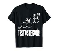 Divertente Nerd Testosterone Chimica Formula Chimica Insegnante Maglietta