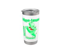 Divertente Nerd Verde Ippotenusa Ippopotamo Matematica Insegnante Bicchiere termico in acciaio inox doppia parete