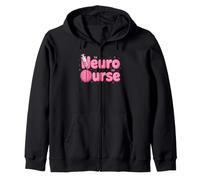 Divertente Neuro Infermiera dicendo con siringa e Cervello Felpa con Cappuccio