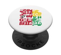 Divertente niente mi spaventa mia moglie è Guinea Bissauan PopSockets PopGrip Adesivo