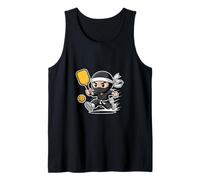 Divertente Ninja Pickleball Giocatore Chibi Action Warrior Canotta