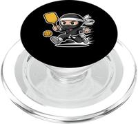 Divertente ninja Pickleball giocatore Chibi Action Warrior PopSockets PopGrip per MagSafe