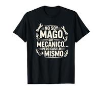 Divertente No Soy Mago Soy Mecánico Meccanico Spagnolo Maglietta