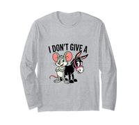 Divertente Non Dare Un Topo Culo Topo & Asino Maglia a Manica