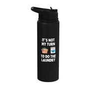 Divertente Non è il mio turno di fare il bucato Uomini Donne Studenti Stainless Steel Insulated Water Bottle