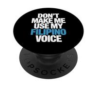 Divertente non farmi usare la mia voce dicendo umorismo filippino bavaglio PopSockets PopGrip Adesivo