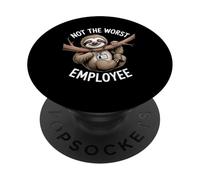 Divertente Non Il Peggiore Dipendente Bradipo Che Dice Umorismo Donne Uomini PopSockets PopGrip Adesivo