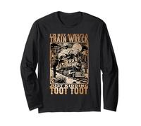 Divertente Non Sempre Il disastro Ferroviario Scherzo Toot Maglia a Manica