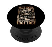 Divertente Non sempre il disastro ferroviario Scherzo Toot PopSockets PopGrip Adesivo