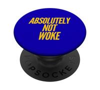 Divertente Non svegliato Umorismo Anti-Woke Libertà di parola Amante della libertà PopSockets PopGrip Adesivo