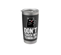 Divertente Non toccare il mio gatto nel bicchiere, non Bicchiere termico in acciaio inox doppia parete