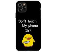Divertente Non Toccare Il Mio Telefono Meme Del Papero Custodia per iPhone 11 Pro Max