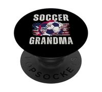 Divertente nonna orgogliosa amante del calcio Nana per le donne PopSockets PopGrip Adesivo