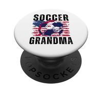 Divertente nonna orgogliosa amante del calcio Nana per le donne PopSockets PopGrip Adesivo