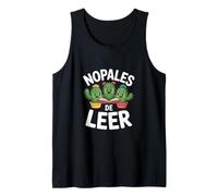 Divertente Nopales De Leer Cactus Book Lovers Dicendo Canotta