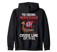 Divertente Norwegian Cruise Line Felpa con Cappuccio