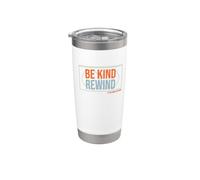 Divertente Nostalgico Be Kind Rewind VHS Bicchiere termico in acciaio inox doppia parete
