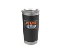 Divertente Nostalgico Be Kind Rewind VHS Bicchiere termico in acciaio inox doppia parete