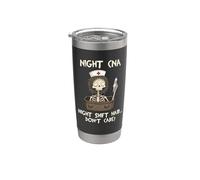 Divertente notte turno notte CNA Night Shift capelli non importa Bicchiere termico in acciaio inox doppia parete