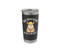 Divertente Notte Turno Notte Shifter Day Shift Too People-y Bicchiere termico in acciaio inox doppia parete