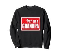 Divertente Nuovo Prima Volta Nonno Granfather Nonno Bambino Felpa