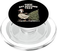 Divertente Oca di Natale, Oops! Got Another Tree Holiday PopSockets PopGrip per MagSafe