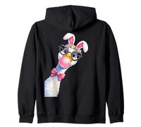 Divertente Oca di Pasqua Carino Coquette Bunny Easter Goose Costume Felpa con Cappuccio