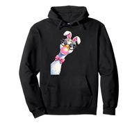 Divertente Oca di Pasqua Carino Coquette Bunny Easter Goose Costume Felpa con Cappuccio