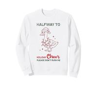 Divertente Oca Grumpy a metà Strada per Festeggiare l'umorismo Sarcastico Felpa