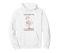 Divertente Oca Grumpy a metà Strada per Festeggiare l'umorismo Sarcastico Felpa con Cappuccio